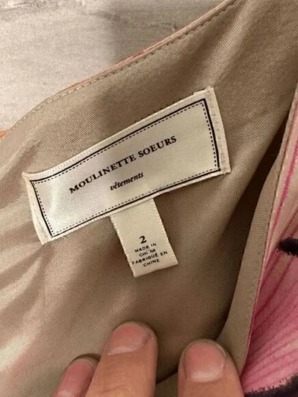 Moulinette Soeurs Anthropologie Womens Fen Orchid Dress Size 2 - Picture 7 of 8